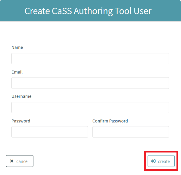 CAT Login - Create Account Submit Button