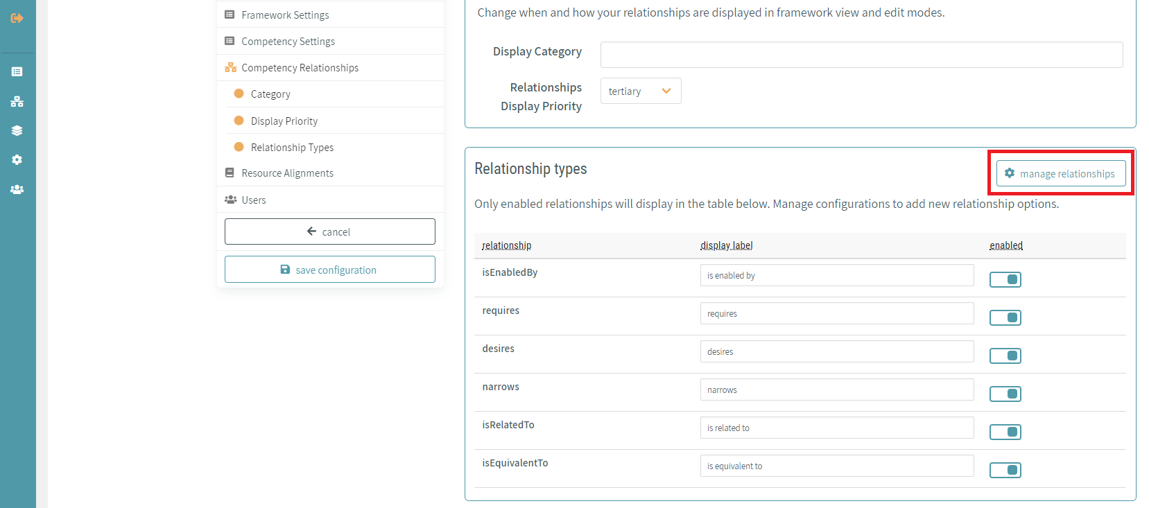 Manage Relationships